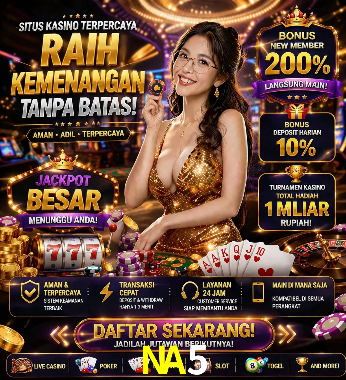 Roleta e blackjack NA5